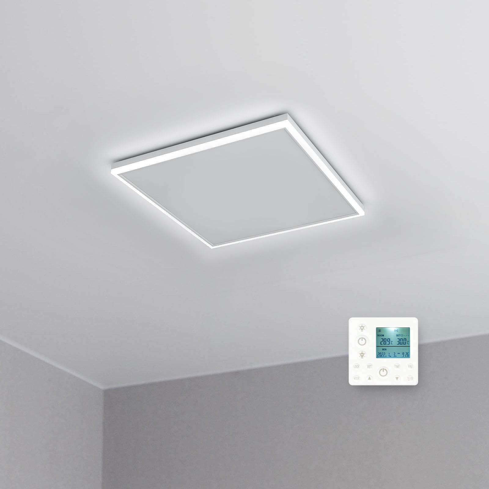 LED Infrared Ceiling Heater with Built-in Thermostat