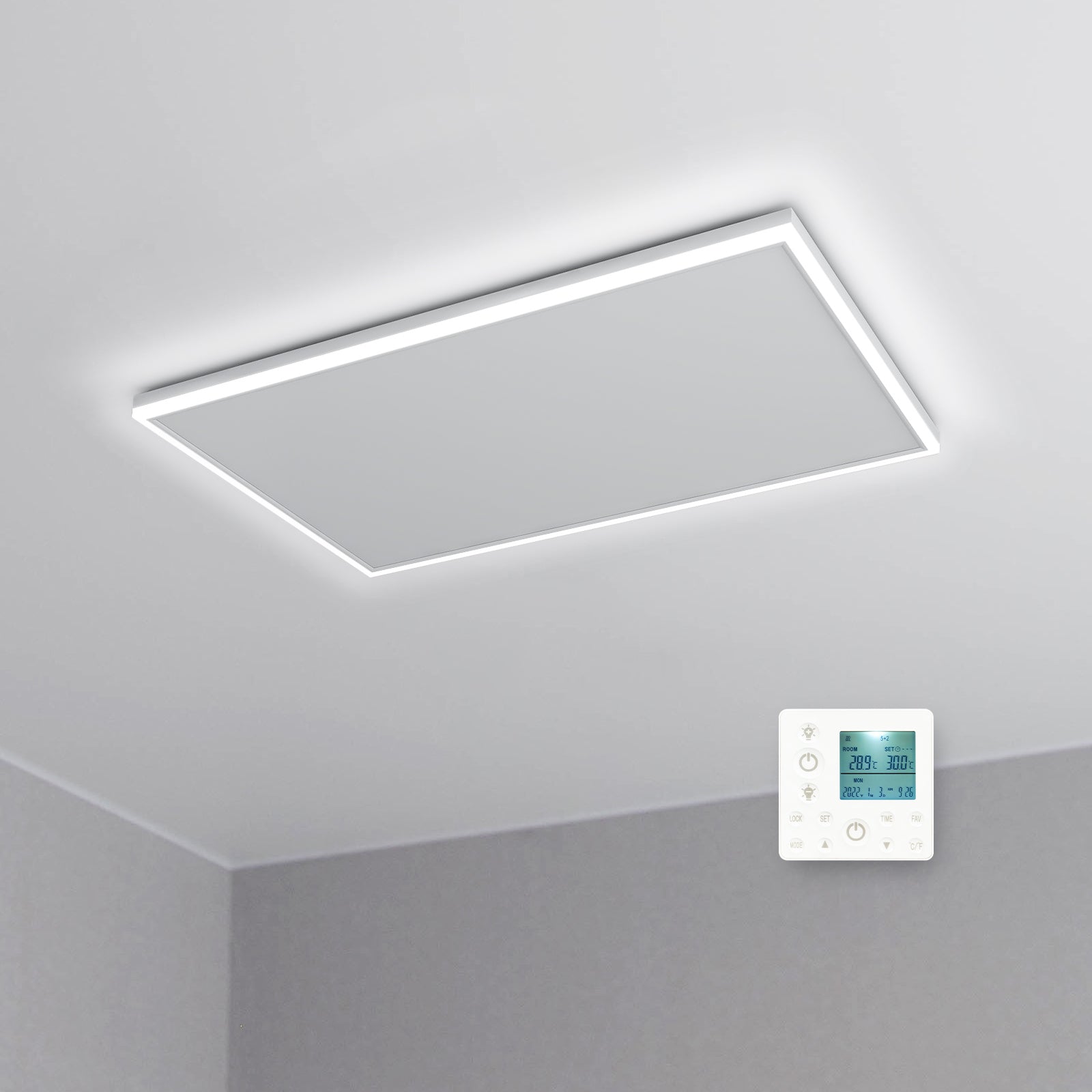 LED Infrared Ceiling Heater with Built-in Thermostat