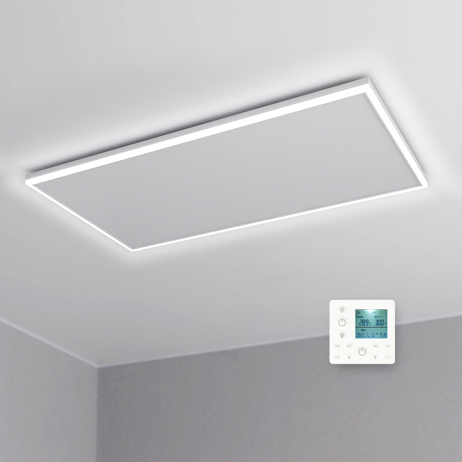 LED Infrared Ceiling Heater with Built-in Thermostat