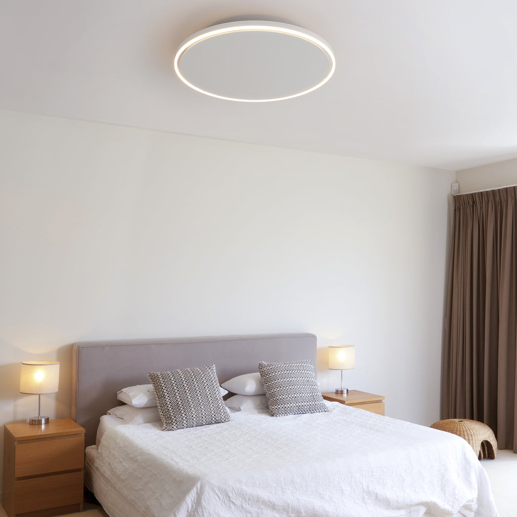 Round Infrared Ceiling Heater with LED Lighting & Thermostat