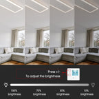 Modern Infrared Ceiling Heater with Thermostat and Optional LED Lighting