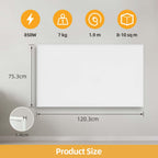 Infrared Panel Heater with Thermostat for Efficient Heating