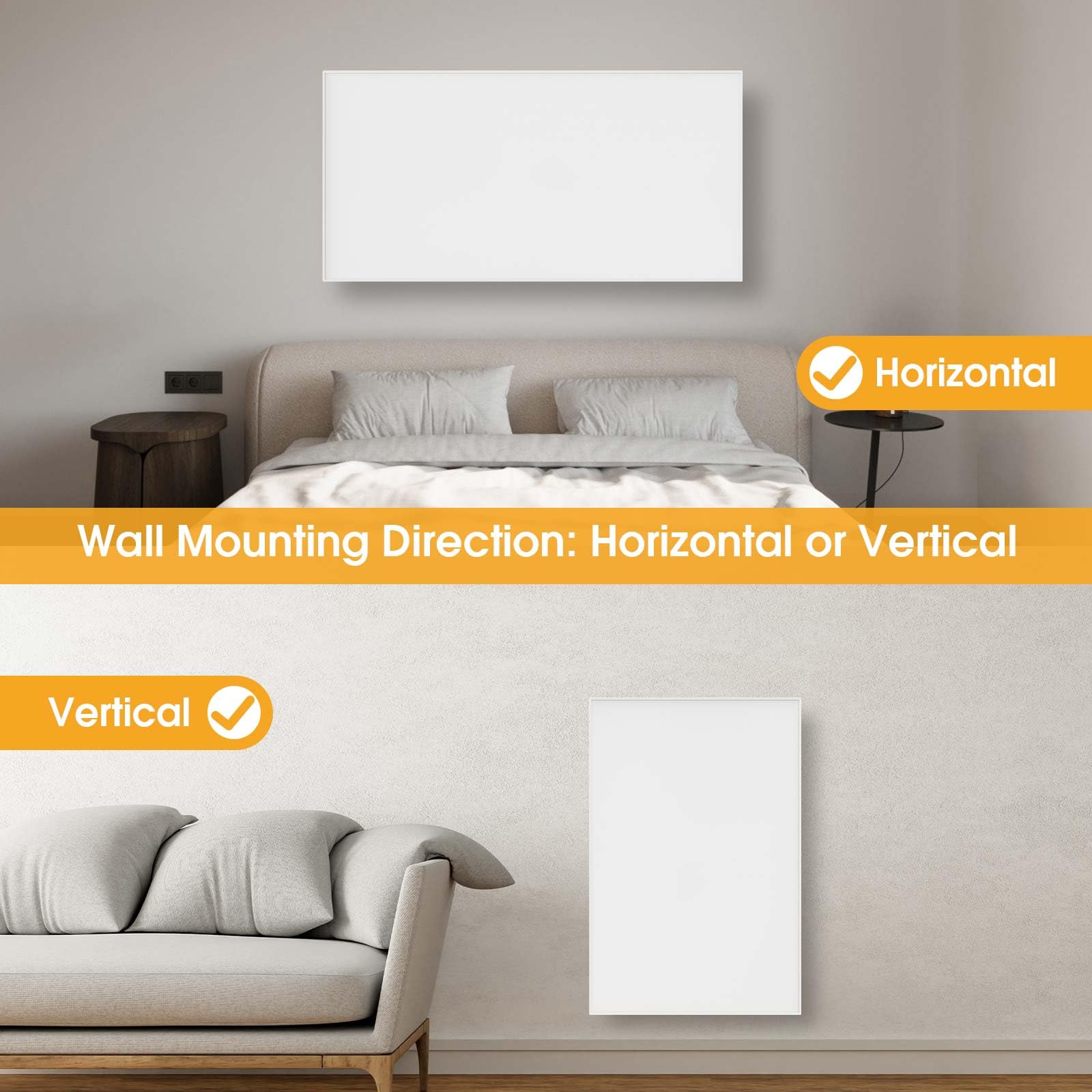 Infrared Panel Heater with Thermostat for Efficient Heating