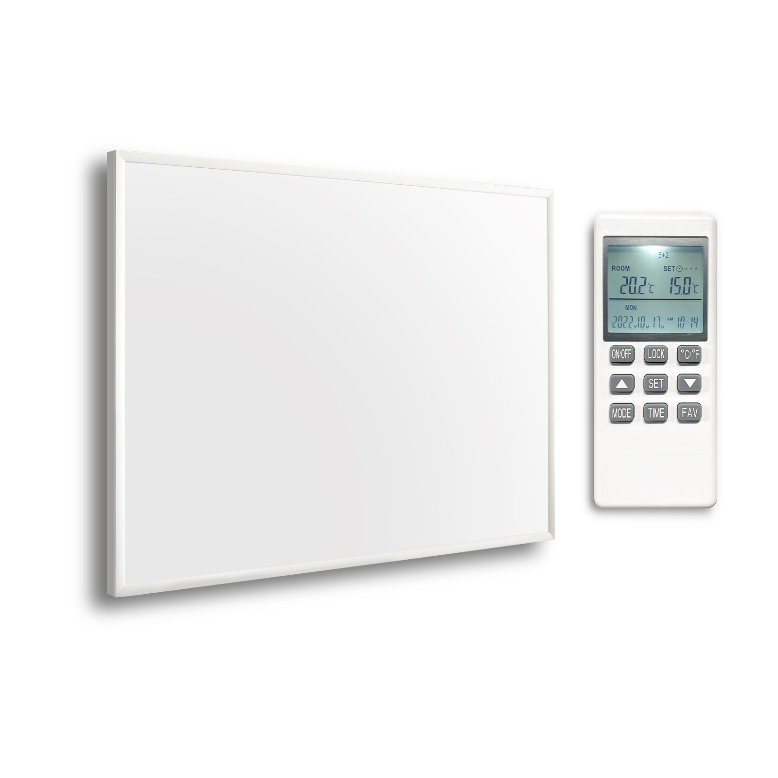 Far Infrared Wall Heater with WLAN & Remote Contol and Built-in Thermostat