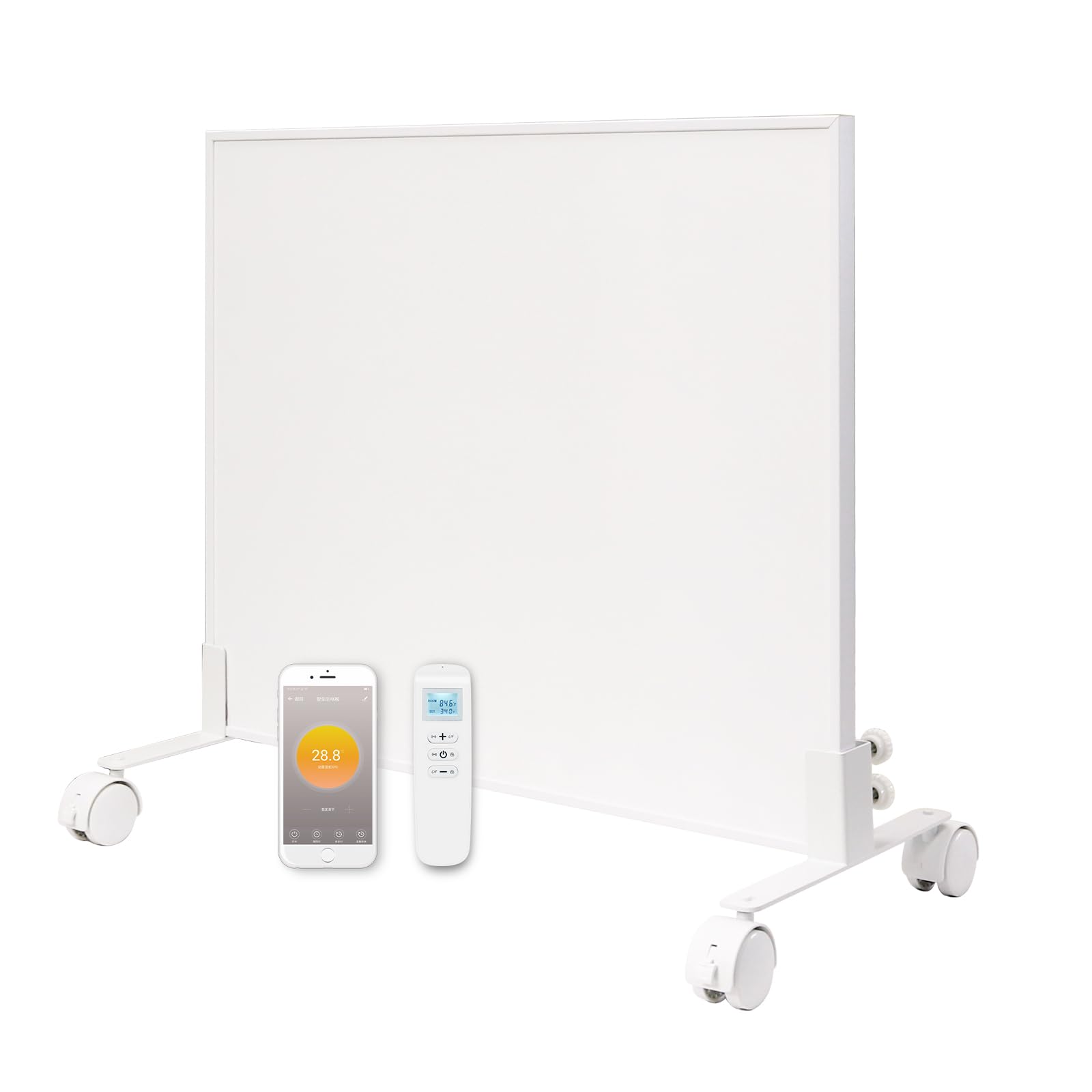 Smart WLAN Far Infrared Heater with Rollers and Built-in Thermostat