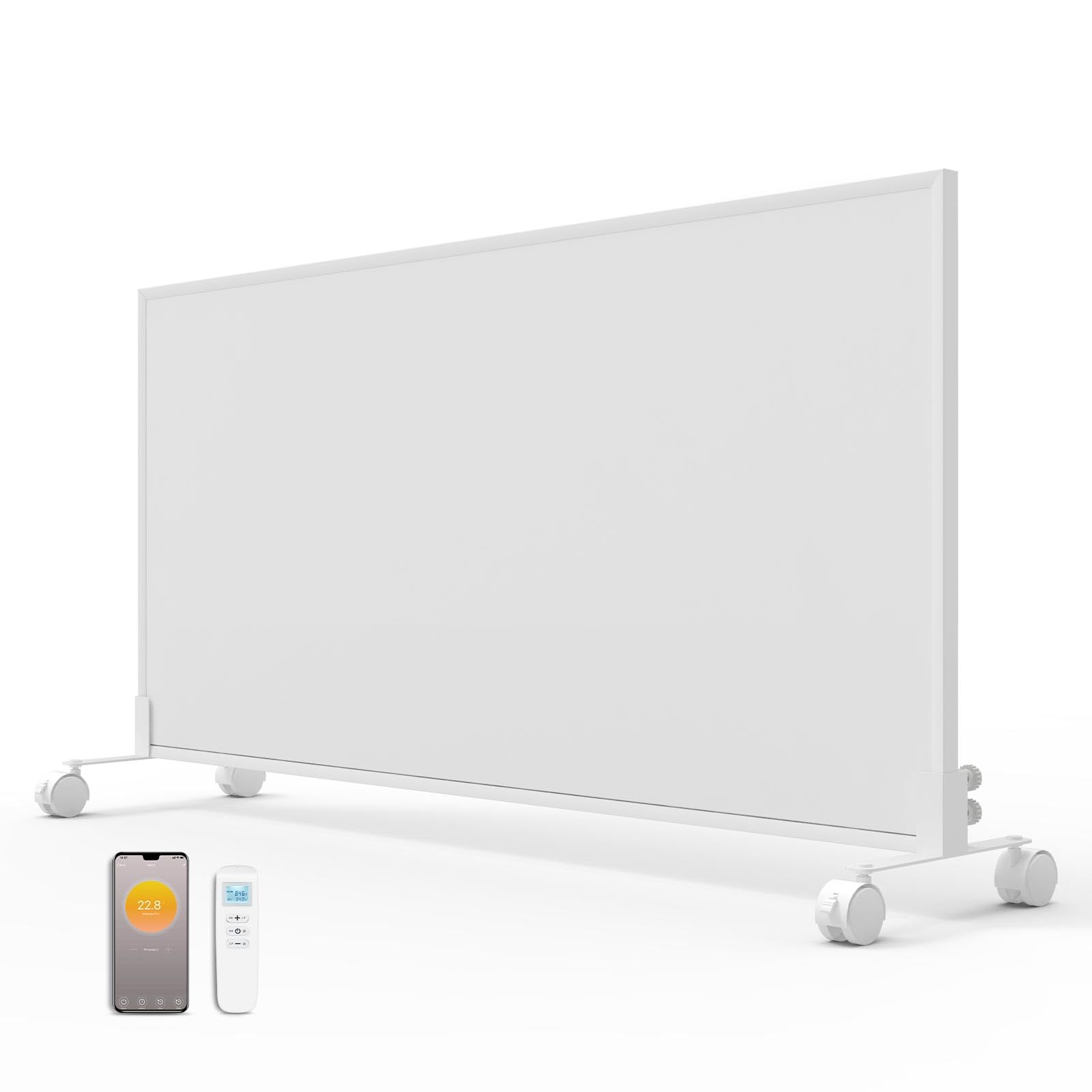 Smart WLAN Far Infrared Heater with Rollers and Built-in Thermostat