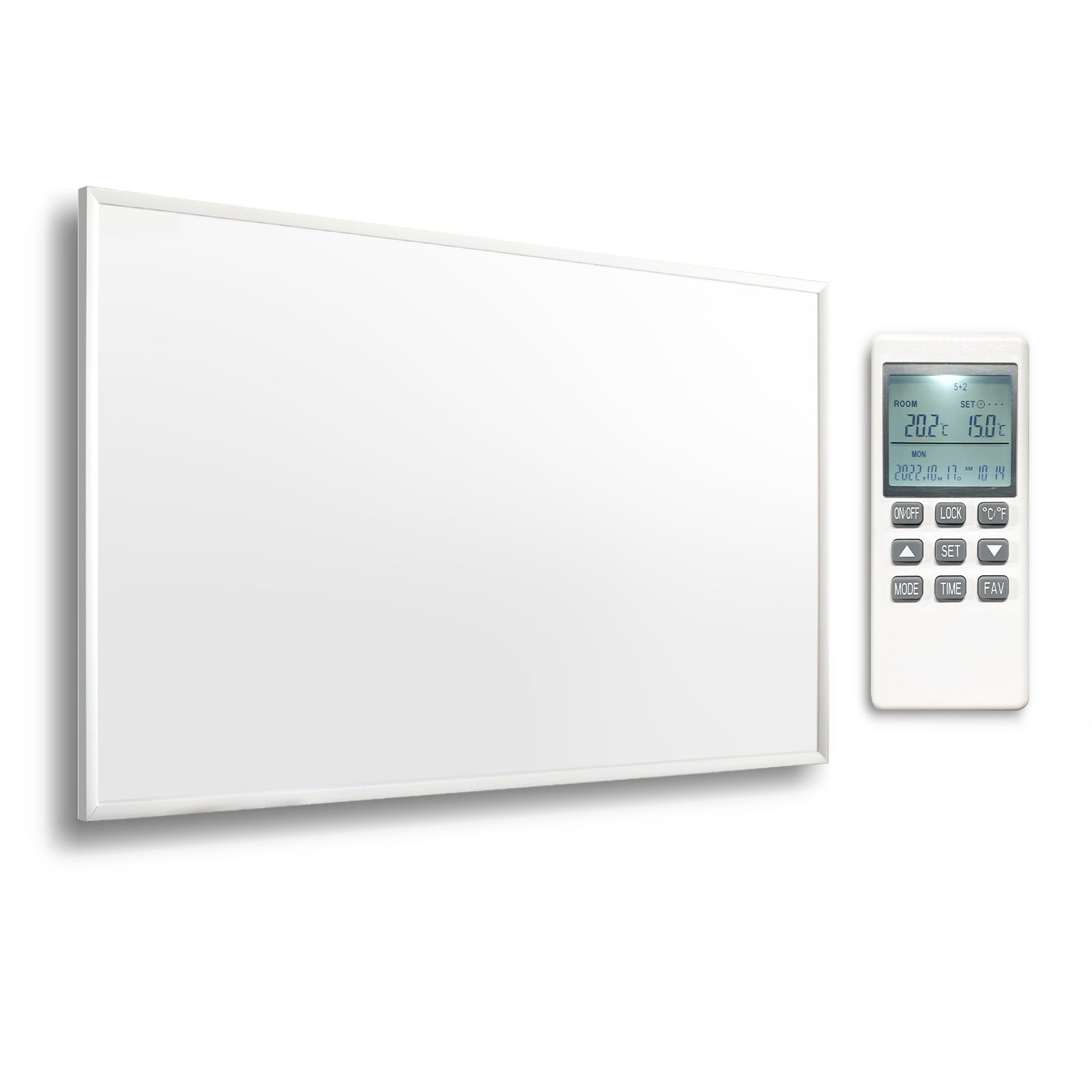 Far Infrared Wall Heater with WLAN & Remote Contol and Built-in Thermostat