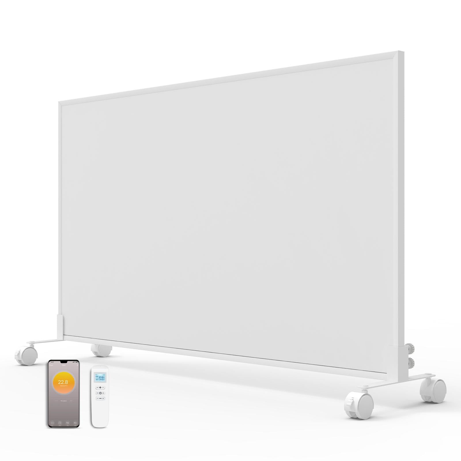 Smart WLAN Far Infrared Heater with Rollers and Built-in Thermostat
