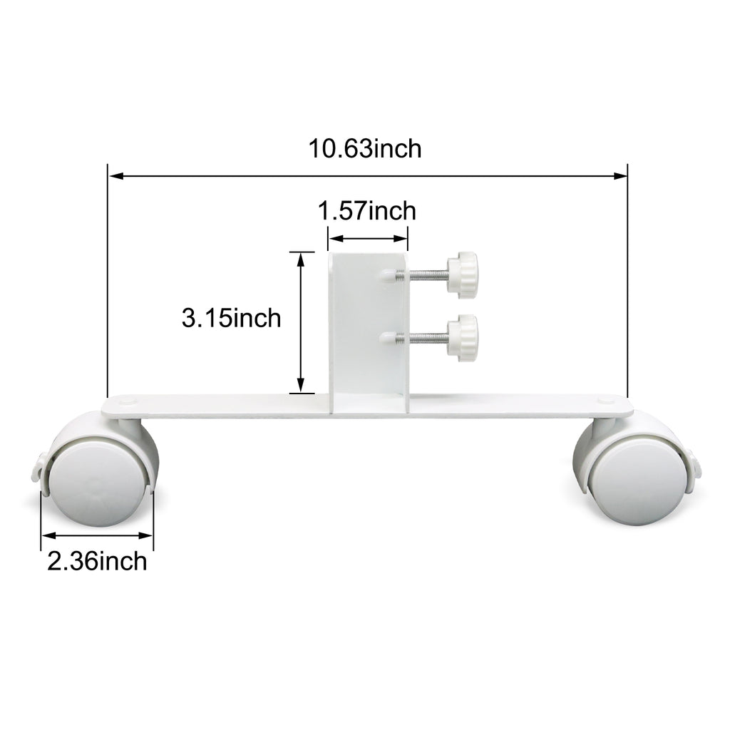 Feet/Wheels for Universal Freestanding Infrared Panel Heaters – 1 Pack (2 Pieces)