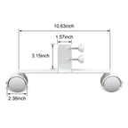 Feet/Wheels for Universal Freestanding Infrared Panel Heaters – 1 Pack (2 Pieces)
