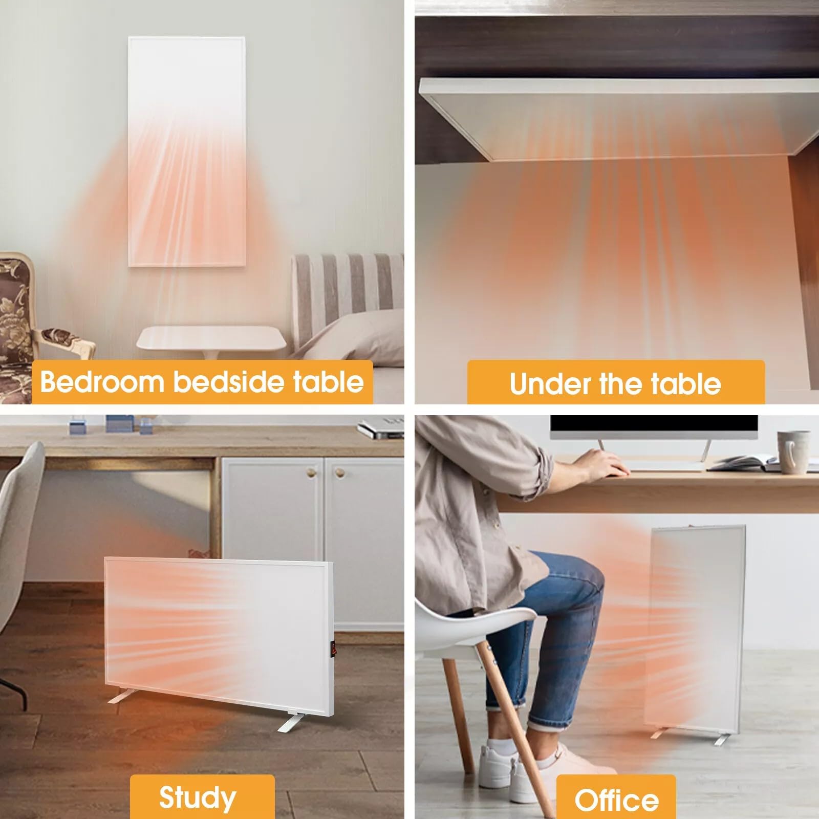 Free Standing Infrared Panel Heater with Switch Control