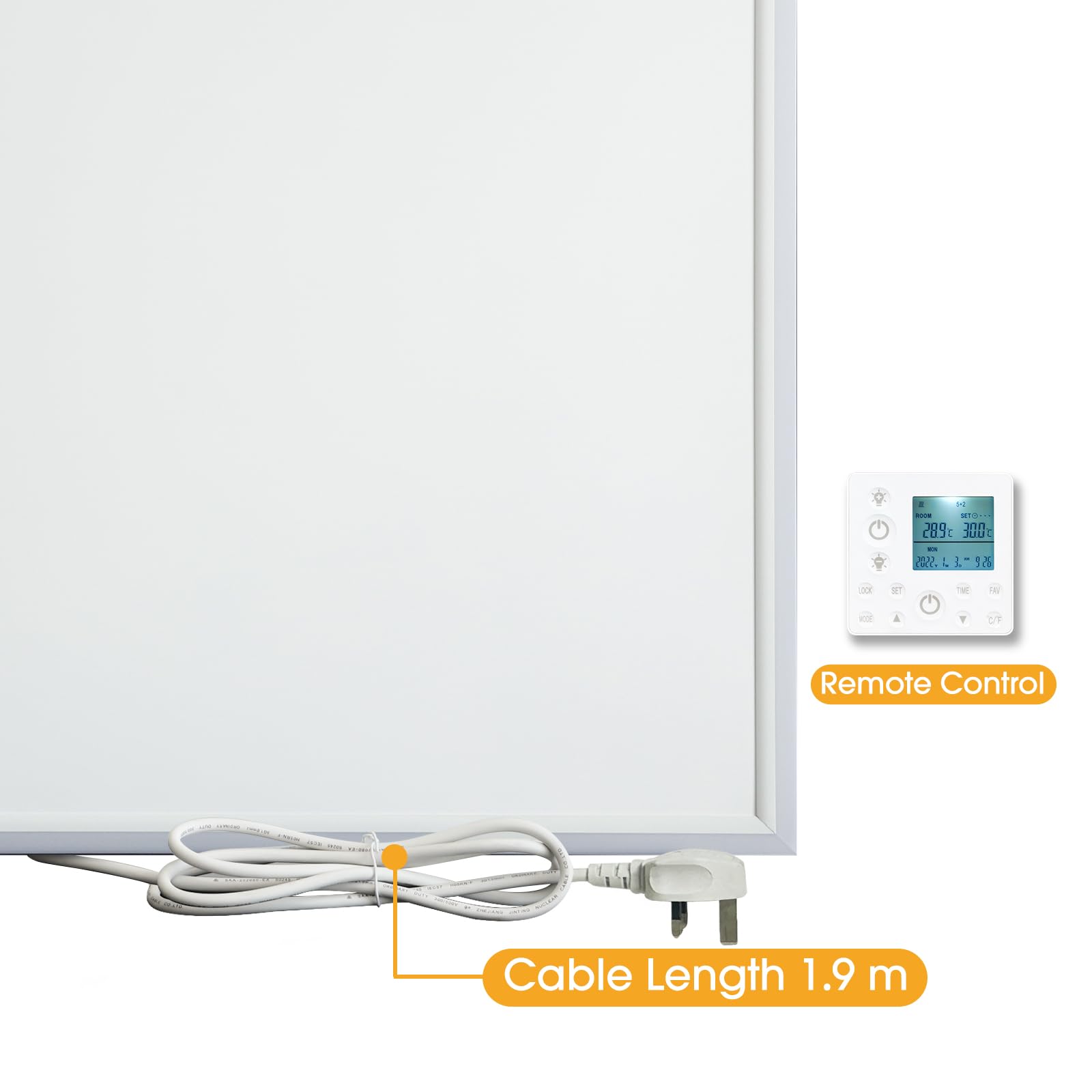 LED Infrared Ceiling Heater with Built-in Thermostat