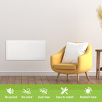 Energy Efficient Far Infrared Wall Panel Heater with Switch