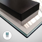 Infrared Bathroom Mirror Heater with Optional LED Light