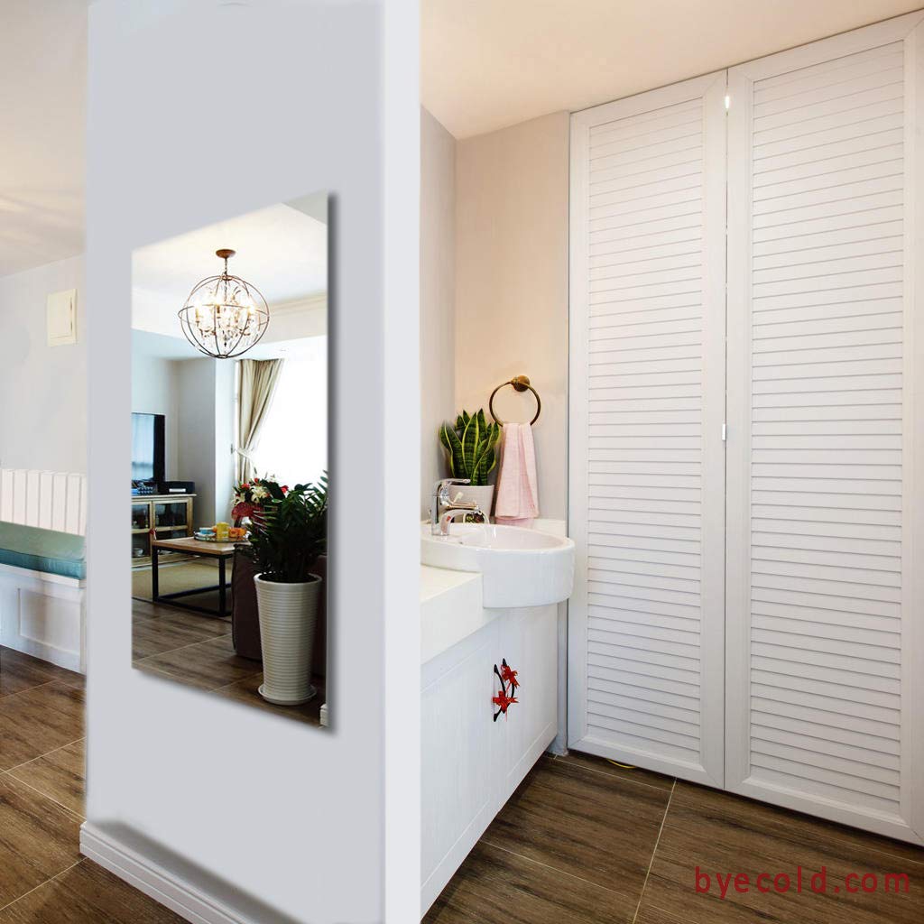 Infrared Bathroom Mirror Heater with Optional LED Light