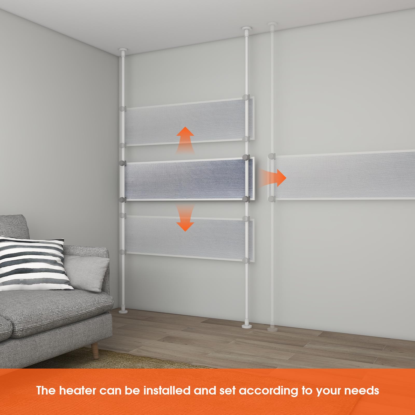 Telescopic Infrared Heater for Wall Drying and Mould Free