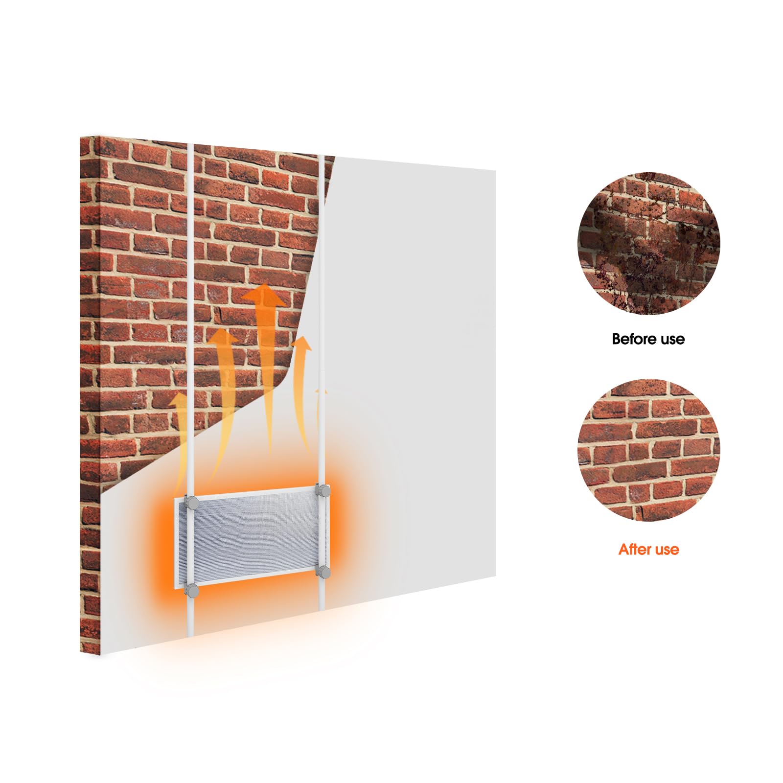 Telescopic Infrared Heater for Wall Drying and Mould Free